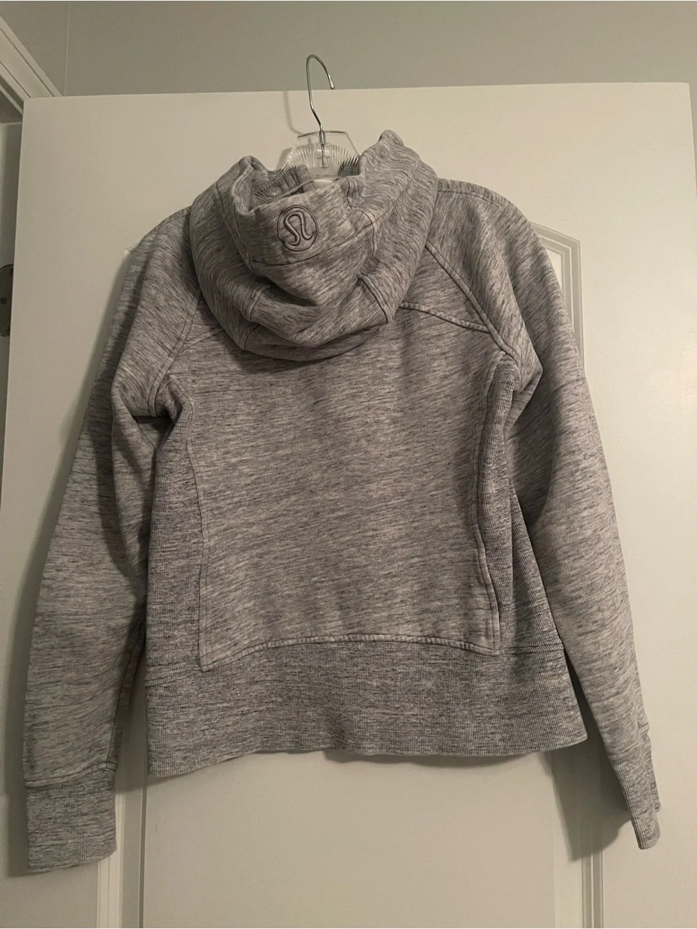 Lululemon Scuba Full Zip Hoodie Heathered Light Gray Size 8